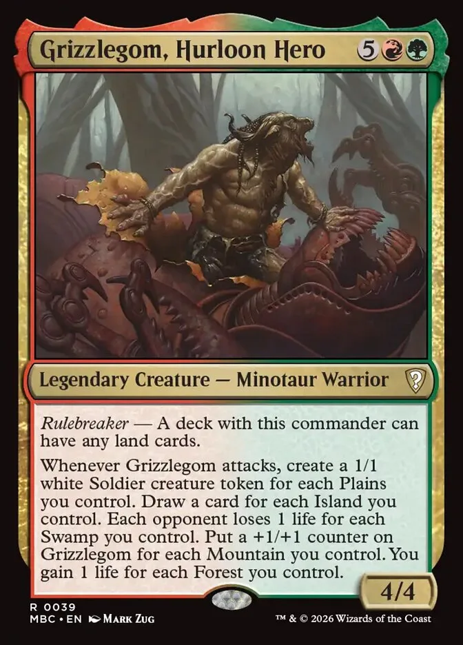 Grizzlegom, Hurloon Hero — Magic: The Gathering card